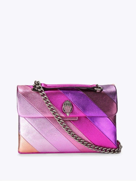 Kurt Geiger Metallic Pink Rainbow Shoulder Bag
